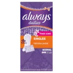 Always Dailies Fresh Scent Normal Panty Liners 20pk