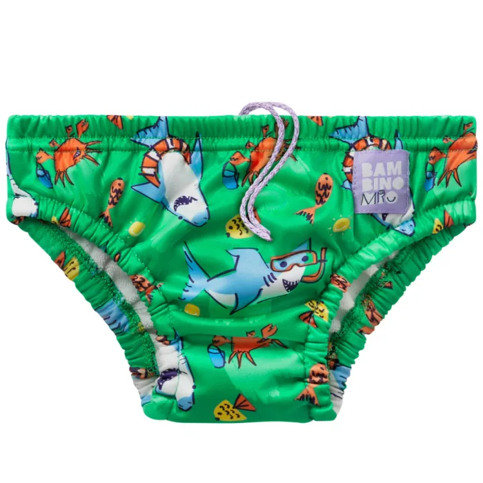 Bambino Reusable Swim Nappy - Shark - Image 1