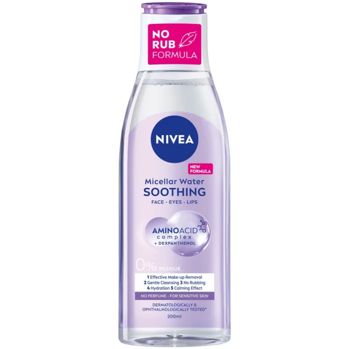 Nivea Soothing Micellar Water for Sensitive Skin 200ml - Image 1