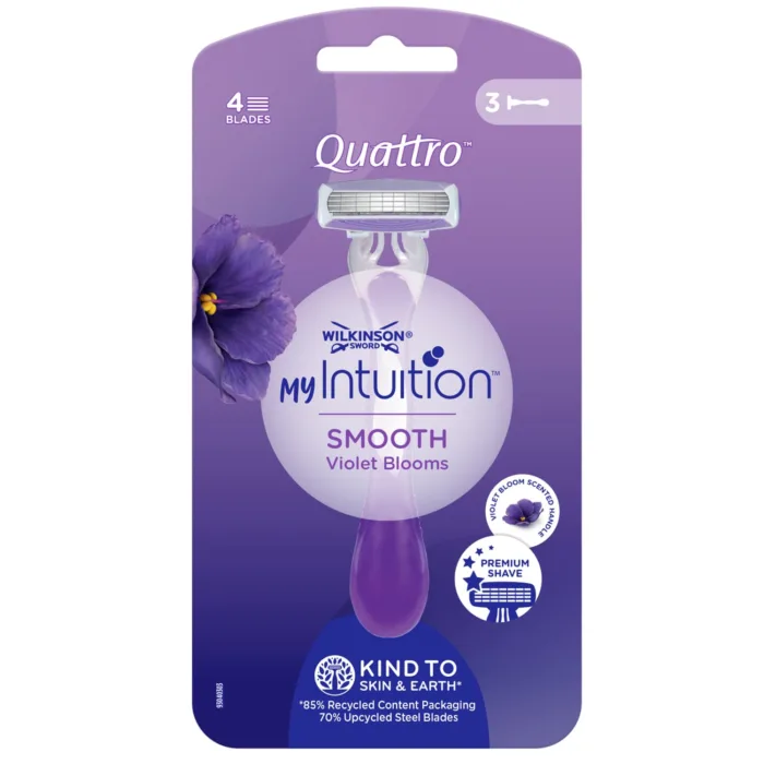 Wilkinson Sword Quattro My Intuition Smooth 3pk - Image 1