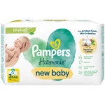 Pampers Harmonie New Baby 0% Plastic 3 x 46 Wipes