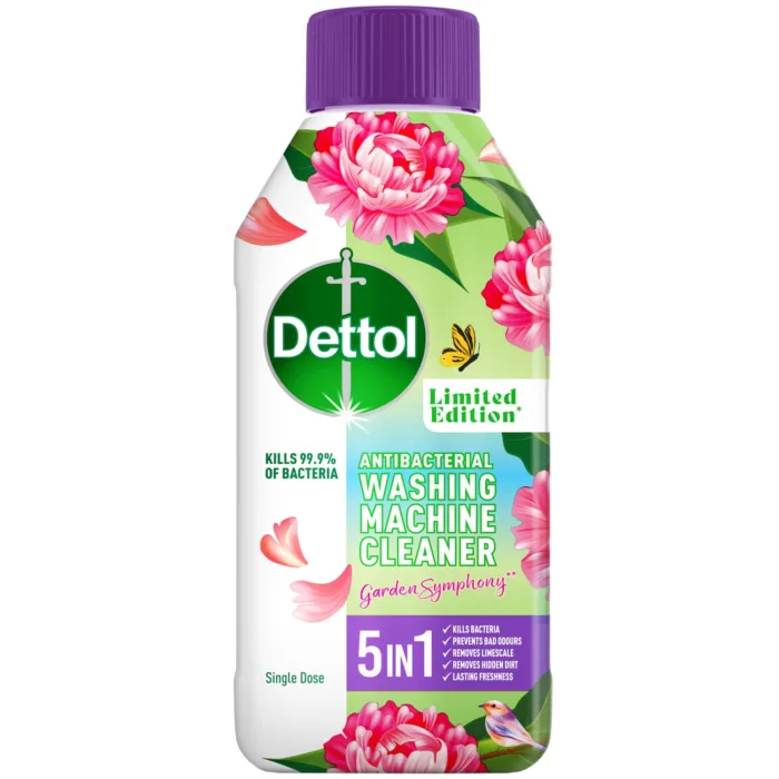 Dettol Antibacterial Washing Machine Cleaner 250ml - Garden Symphony - Image 1