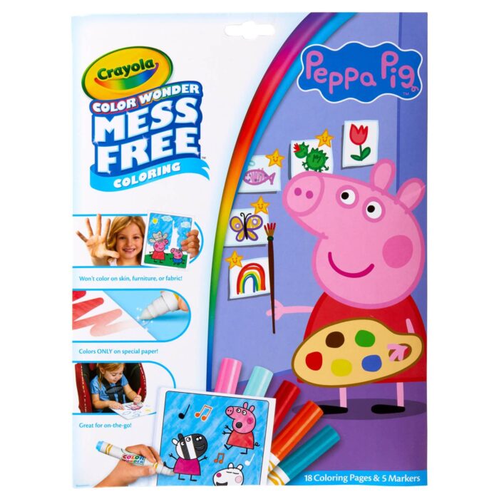 Peppa Pig Colour Wonder Mess Free Colouring Book - Image 1