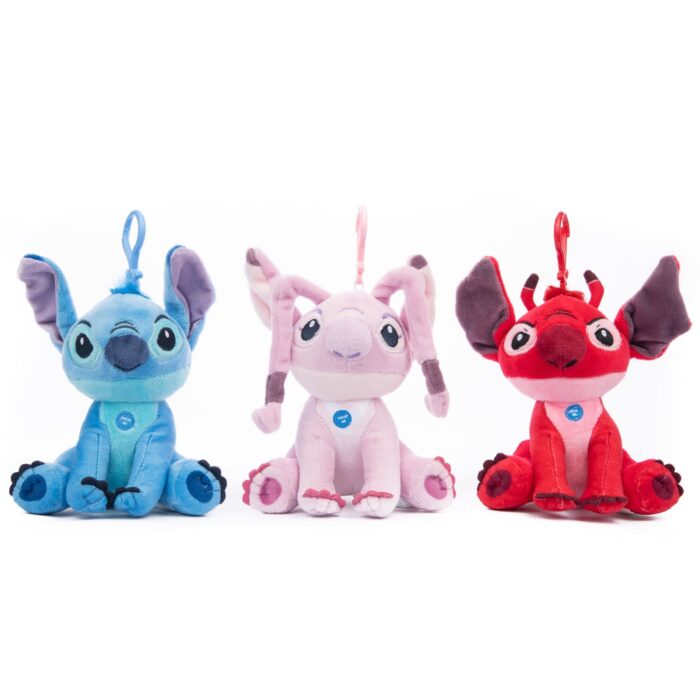Disney Stitch Plush Keychain 3pk - Image 1