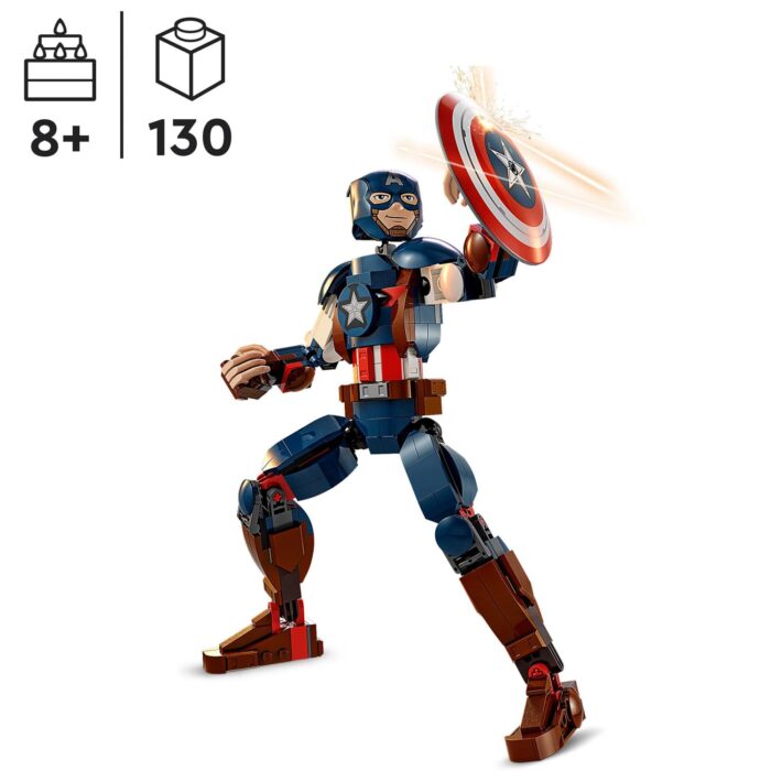 LEGO Marvel: Captain America Construction Figure - Image 2