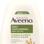 Aveeno Daily Moisturising Body Lotion, With Soothing Oats & Rich Emollients, Suitable For Sensitive Skin, Nourishes and Protects Normal to Dry Skin, Fragrance Free, 500ml