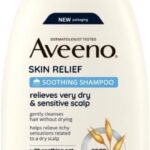 Aveeno Skin Relief Soothing Shampoo, With Soothing Oat, Suitable For very dry sensitive Scalp, Suitable for Thin & Fragile Hair, Soap Free, High Tolerance Formula, 300ml