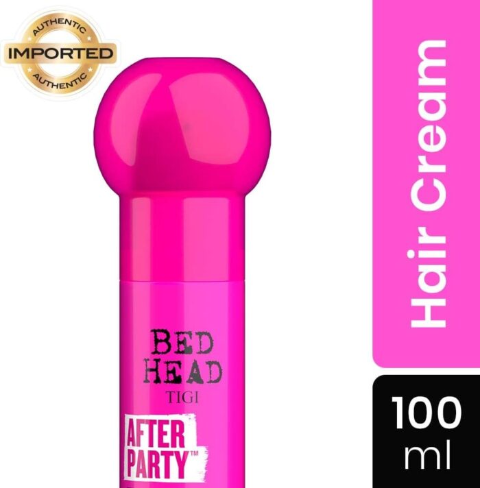 Bed Head by TIGI | After Party Smoothing Hair Cream | Professional Anti Frizz Hair Products To Leave Hair Silky And Shiny | For Frizzy, Dull or Coarse Hair | 100ml - Image 2