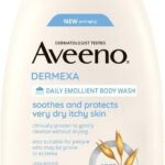 Aveeno Dermexa Daily Emollient Body Wash, Gently cleanses and Soothes, For Very Dry Itchy Also Eczema Prone Skin, 300 ml(Packaging may vary)