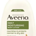 Aveeno Daily Moisturising Body Lotion, With Soothing Oats & Rich Emollients, Suitable For Sensitive Skin, Nourishes and Protects Normal to Dry Skin, Fragrance Free, 300ml