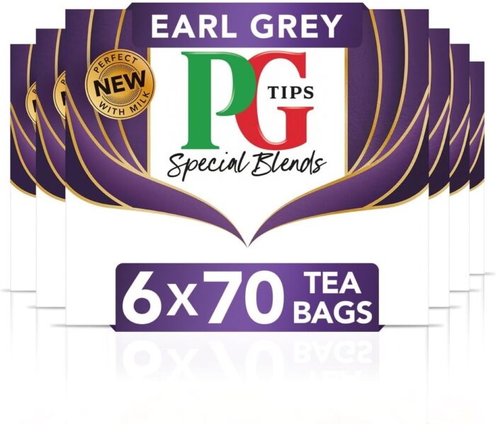 PG Tips Special Blends, Earl Grey Tea Bags Bulk, Refreshing, Light & Citrusy With Bergamot Notes, 6 Packs, 420 Plant Based Biodegradable Teabags - Image 1