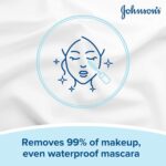 Johnson's Face Care Makeup Moisturising Wipes, Pack of 25 Wipes - Image 5