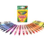 CRAYOLA Crayons, Bright Strong Colours, Multi, 24 Count (Pack of 1) (Packaging may vary)