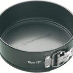 MasterClass 15 cm Springform Cake Tin with Loose Base and PFOA Non Stick, Robust 1 mm Carbon Steel, 6 Inch Small Round Pan, Grey