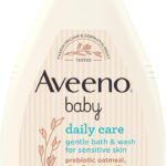 Aveeno Baby Baby Gentle Bath and Wash, White, 400 ml (Pack of 1)
