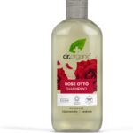 Dr Organic Rose Otto Shampoo, Restoring, Mens, Womens, Natural, Vegan, Cruelty-Free, Paraben & SLS-Free, Recyclable & Recycled Ocean Bound Plastic, Certified Organic, 265ml, Packaging may vary