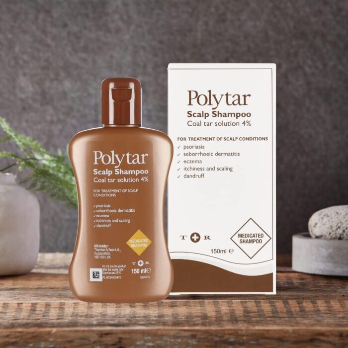 Polytar Scalp Shampoo, For Scalp Conditions, Reduces Itching, Inflammation and Scales, Shampoo Treats Psoriasis, Seborrhoeic Dermatitis, Eczema and Dandruff, Contains Coal Tar Solution, 1 x 150ml - Image 3