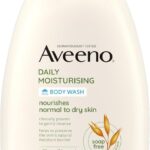 Aveeno Daily Moisturising Body Wash (1x 500ml), Gentle Wash with Soothing Colloidal Oatmeal, Nourishing Body Cleanser for Sensitive and Normal to Dry Skin