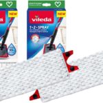 Vileda 1-2 Spray Microfibre Pads Refill Mop Head Replacement Set Ultramax and Spray Mops, Pack of 2 Refills
