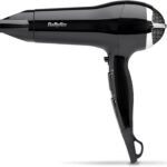 BaByliss Power Smooth Hair Dryer, Powerful and Lightweight, 2400W Fast Drying, Ionic for Frizz-Control, 3 Heat & 2 Speed Settings Plus Cool Shot, Black, 5736CU
