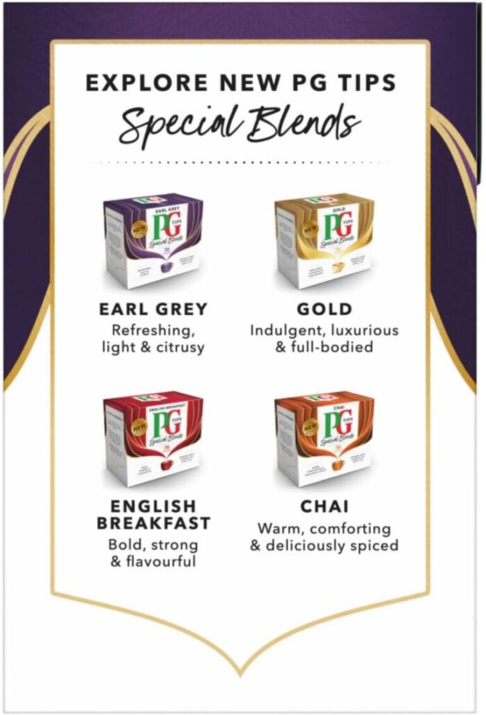 PG Tips Special Blends, Earl Grey Tea Bags Bulk, Refreshing, Light & Citrusy With Bergamot Notes, 6 Packs, 420 Plant Based Biodegradable Teabags - Image 2