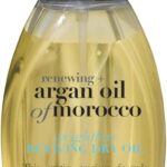 OGX Argan Oil of Morocco Weightless Reviving Dry Hair Oil Mist, Lightweight Hydration, Frizz Control, Shine Enhancement for Dry, Damaged Hair, Packaging May Vary, 118 ml