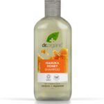 Dr Organic Manuka Honey Shampoo, Restoring, Dry Hair, Natural, Vegetarian, Cruelty-Free, Paraben & SLS-Free, Recyclable & Recycled Ocean Bound Plastic, Certified Organic, 265ml, Packaging may vary