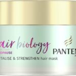Pantene Hair Biology Menopause Revitalise & Strengthen Hair Mask For Hair Growth, Dry Hair Treatments For Dry And Thinning Hair, Hair Loss Treatment For Women With Vitamin B7 160ml