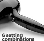 BaByliss Power Smooth Hair Dryer, Powerful and Lightweight, 2400W Fast Drying, Ionic for Frizz-Control, 3 Heat & 2 Speed Settings Plus Cool Shot, Black, 5736CU - Image 9