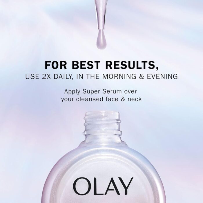 Olay Super Serum, Vitamin C Serum for Face, with Niacinamide, Collagen Peptide, Skincare for Anti Ageing & Brightening, 30ml - Image 3