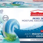 UniBond AERO 360° Moisture Absorber Waterfall Freshness Refill Tab, Aromatherapy, Ultra-Absorbent and Odour-Neutralising, for AERO 360° Dehumidifier, Condensation Absorbers, Four Pack (4 x 450g)
