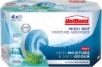 UniBond AERO 360° Moisture Absorber Waterfall Freshness Refill Tab, Aromatherapy, Ultra-Absorbent and Odour-Neutralising, for AERO 360° Dehumidifier, Condensation Absorbers, Four Pack (4 x 450g)