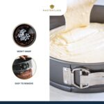 MasterClass Non-Stick Quick-Release Springform Cake Tin with Loose Base, Carbon, Grey, 23 cm - Image 5