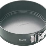 MasterClass KCMCHB45 30 cm Springform Cake Tin with Loose Base and PFOA Non Stick, Robust 1 mm Carbon Steel, 12 Inch Extra Large Round Pan, Grey