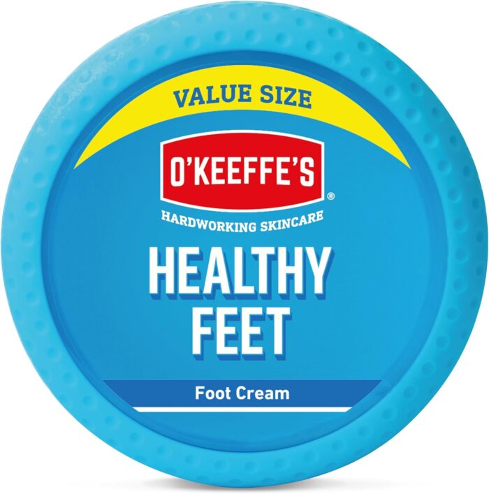 O'Keeffe's Healthy Feet Value Size Jar, 180g – Foot Cream for Extremely Dry, Cracked Feet | Instantly Boosts Moisture Levels, Creates a Protective Layer & Prevents Moisture Loss - Image 1