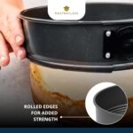 MasterClass 20 cm Springform Cake Tin with PTFE, PFOA and BPA Free Non Stick, Robust 1mm Thick Carbon Steel and Loose Base, 8 Inch Round Pan, Grey - Image 6