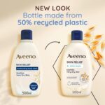 Aveeno Skin Relief Moisturising Body Wash (1x 500ml), Gentle Cleansing Wash with Soothing Triple Oat Complex, Soap-Free, Unscented for Sensitive and Very Dry Skin - Image 3