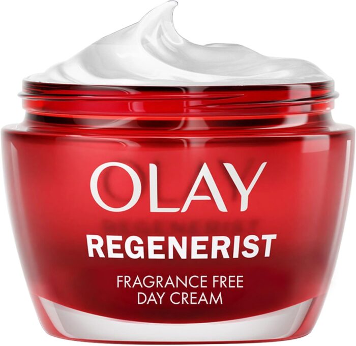 Olay Regenerist 3 Point Face Cream with Hyaluronic Acid, Fragrance Free, 50 ml - Image 1