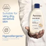 Aveeno Skin Relief Moisturising Body Wash (1x 500ml), Gentle Cleansing Wash with Soothing Triple Oat Complex, Soap-Free, Unscented for Sensitive and Very Dry Skin - Image 4