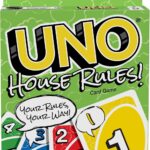 Mattel Games UNO House Rules Card Game for Family Night, Game Night, Travel, Camping & Party, HRL31