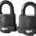 Smiths F-20282 Pack of 2 - Heavy Duty Waterproof Padlock - Ideal for Home, Garden Shed, Outdoor, Garage, Gate Security