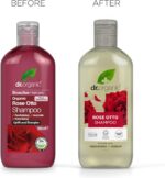 Dr Organic Rose Otto Shampoo, Restoring, Mens, Womens, Natural, Vegan, Cruelty-Free, Paraben & SLS-Free, Recyclable & Recycled Ocean Bound Plastic, Certified Organic, 265ml, Packaging may vary - Image 5