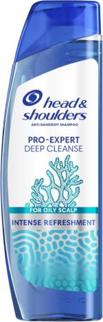 Head & Shoulders Deep Cleanse Scalp Detox Anti-Dandruff Shampoo - With Sea Minerals - Up to 100% Dandruff Free - 300ml