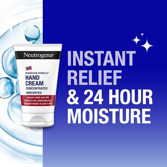 Neutrogena Norwegian Formula Concentrated Unscented Hand Cream with Glycerin and Vitamin E (1x 50ml), Immediate and Lasting Relief from Dry Skin and Chapped Hands. Perfect for Christmas Gifting. - Image 4