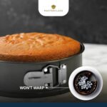 MasterClass 20 cm Springform Cake Tin with PTFE, PFOA and BPA Free Non Stick, Robust 1mm Thick Carbon Steel and Loose Base, 8 Inch Round Pan, Grey - Image 5