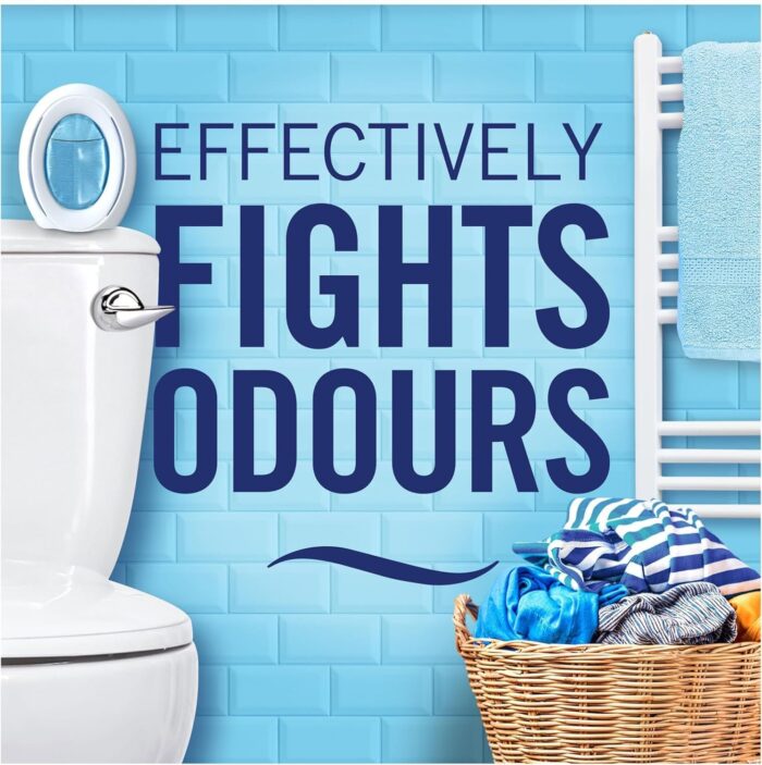 Febreze Bathroom Air Freshener, Odour Fighter, Cotton Fresh, 8 Items, Febreze Air Fresheners, Bathroom Freshener - Image 3