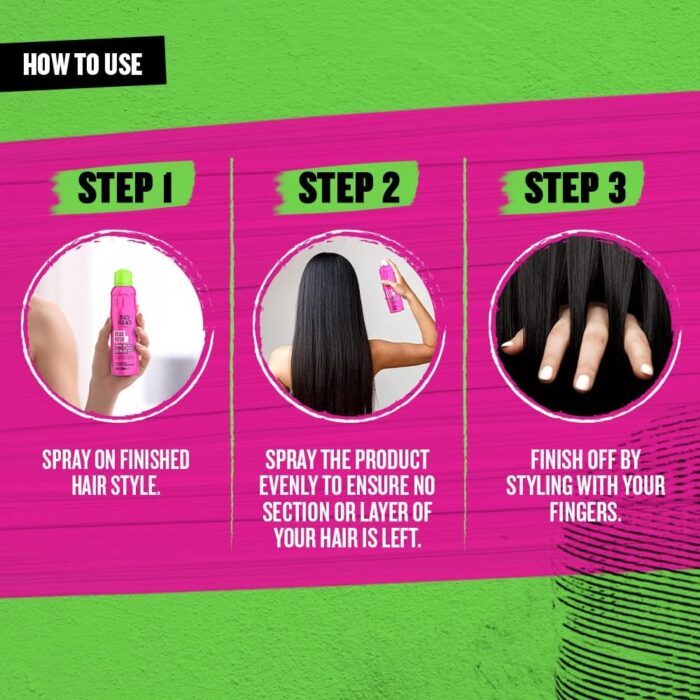 Bed Head by TIGI - Headrush Shine Hair Spray - For Smooth Shiny Hair - 200 ml - Image 8