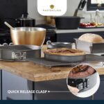 MasterClass Non-Stick Quick-Release Springform Cake Tin with Loose Base, Carbon, Grey, 23 cm - Image 7
