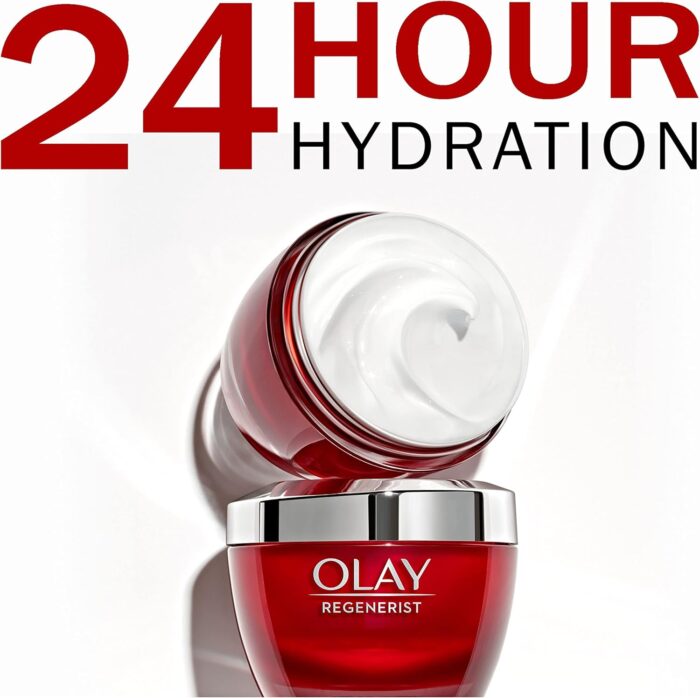 Olay Regenerist 3 Point Face Cream with Hyaluronic Acid, Fragrance Free, 50 ml - Image 4
