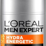 L'Oréal Men Expert Anti-Fatigue Moisturiser, Hydra Energetic Men's Moisturiser With Vitamin C* Fights Appearance of Dark Circles And Hydrates Skin - 50 ml